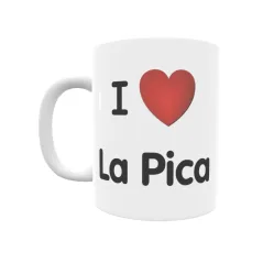 Taza - I ❤ La Pica Regalo original y funcional. Taza personalizada de tu localidad.