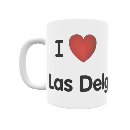 Taza - I ❤ Las Delgadas Regalo original y funcional. Taza personalizada de tu localidad.