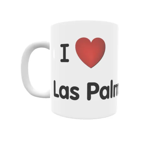 Taza - I ❤ Las Palmeritas Regalo original y funcional. Taza personalizada de tu localidad.