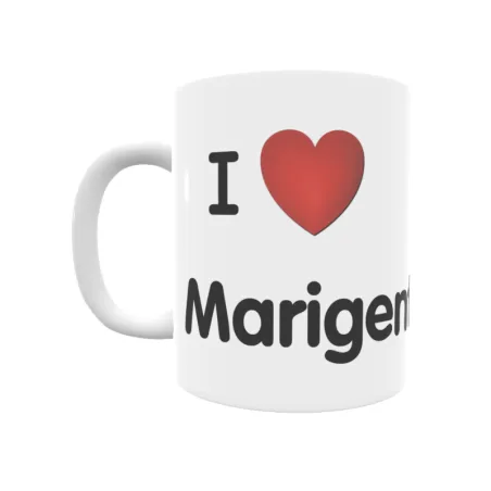 Taza - I ❤ Marigenta Regalo original y funcional. Taza personalizada de tu localidad.