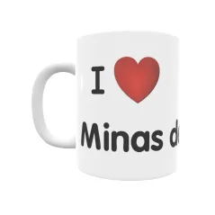 Taza - I ❤ Minas de Cala Regalo original y funcional. Taza personalizada de tu localidad.