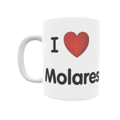 Taza - I ❤ Molares Regalo original y funcional. Taza personalizada de tu localidad.