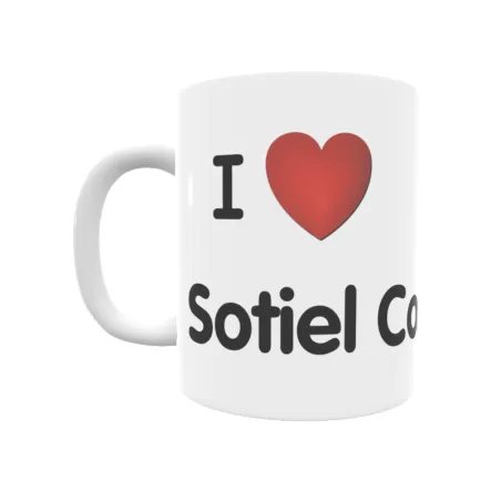 Taza - I ❤ Sotiel Coronada Regalo original y funcional. Taza personalizada de tu localidad.