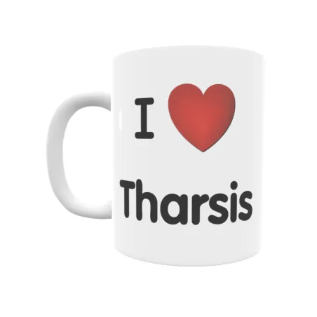 Taza - I ❤ Tharsis Regalo original y funcional. Taza personalizada de tu localidad.