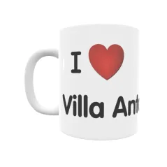 Taza - I ❤ Villa Antonia Regalo original y funcional. Taza personalizada de tu localidad.