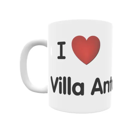 Taza - I ❤ Villa Antonia Regalo original y funcional. Taza personalizada de tu localidad.