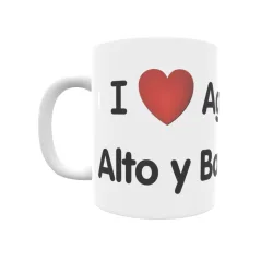 Taza - I ❤ Aguilarejo Alto y Bajo Regalo original y funcional. Taza personalizada de tu localidad.