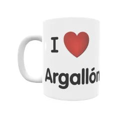 Taza - I ❤ Argallón Regalo original y funcional. Taza personalizada de tu localidad.