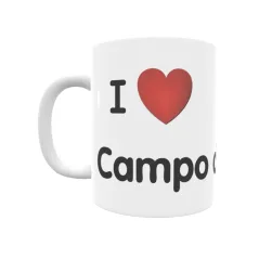 Taza - I ❤ Campo de Aras Regalo original y funcional. Taza personalizada de tu localidad.