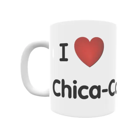 Taza - I ❤ Chica-Carlota Regalo original y funcional. Taza personalizada de tu localidad.