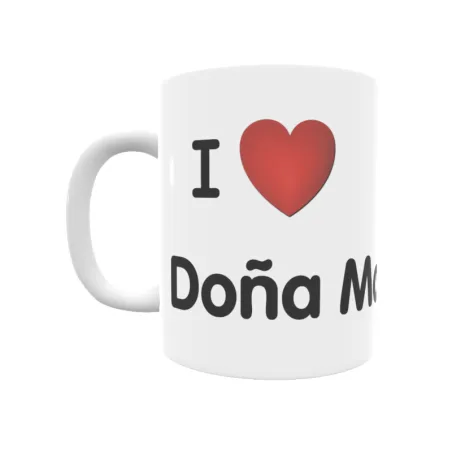 Taza - I ❤ Doña Manuela Regalo original y funcional. Taza personalizada de tu localidad.