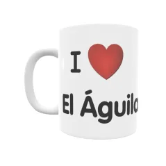 Taza - I ❤ El Águila Regalo original y funcional. Taza personalizada de tu localidad.