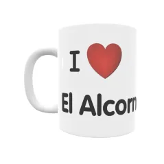 Taza - I ❤ El Alcornocal Regalo original y funcional. Taza personalizada de tu localidad.