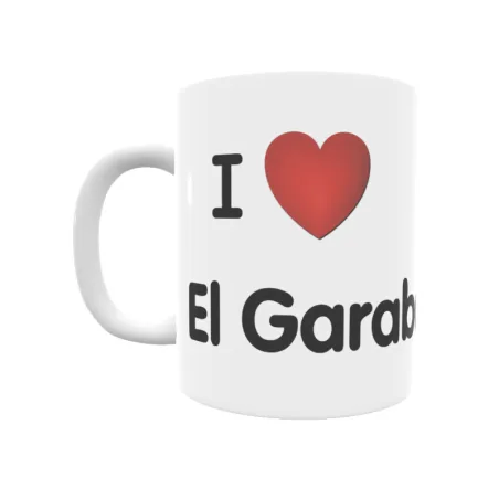 Taza - I ❤ El Garabato Regalo original y funcional. Taza personalizada de tu localidad.