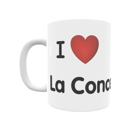 Taza - I ❤ La Concepción Regalo original y funcional. Taza personalizada de tu localidad.