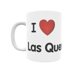 Taza - I ❤ Las Quemadas Regalo original y funcional. Taza personalizada de tu localidad.