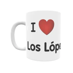 Taza - I ❤ Los López Regalo original y funcional. Taza personalizada de tu localidad.