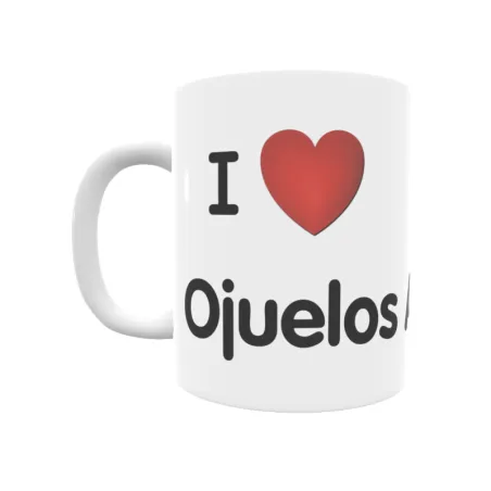 Taza - I ❤ Ojuelos Altos Regalo original y funcional. Taza personalizada de tu localidad.