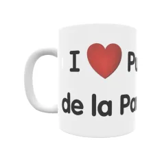 Taza - I ❤ Puebla de la Parrilla Regalo original y funcional. Taza personalizada de tu localidad.