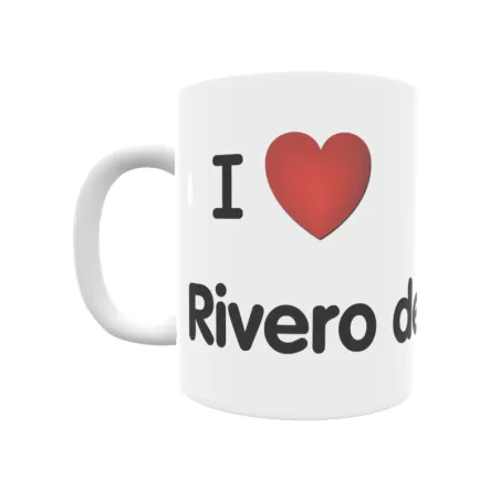 Taza - I ❤ Rivero de Posadas Regalo original y funcional. Taza personalizada de tu localidad.