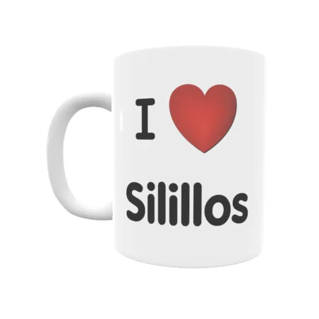 Taza - I ❤ Silillos Regalo original y funcional. Taza personalizada de tu localidad.