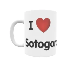 Taza - I ❤ Sotogordo Regalo original y funcional. Taza personalizada de tu localidad.