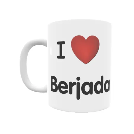 Taza - I ❤ Berjada Regalo original y funcional. Taza personalizada de tu localidad.