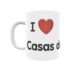 Taza - I ❤ Casas de Carrasco Regalo original y funcional. Taza personalizada de tu localidad.