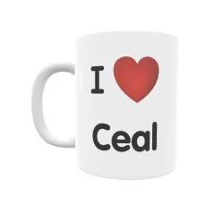 Taza - I ❤ Ceal Regalo original y funcional. Taza personalizada de tu localidad.