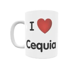 Taza - I ❤ Cequia Regalo original y funcional. Taza personalizada de tu localidad.