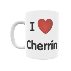 Taza - I ❤ Cherrín Regalo original y funcional. Taza personalizada de tu localidad.