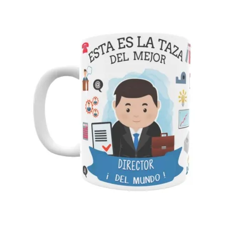 Taza personalizada con tu dedicatoria para EL mejor DIRECTOR