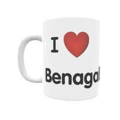 Taza - I ❤ Benagalbón Regalo original y funcional. Taza personalizada de tu localidad.