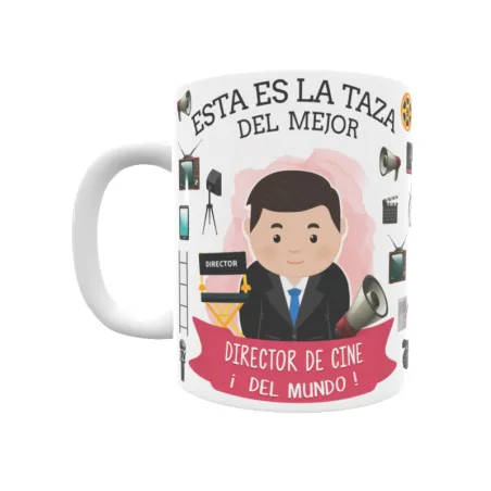 Taza personalizada con tu dedicatoria para EL mejor DIRECTOR DE CINE