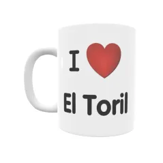 Taza - I ❤ El Toril Regalo original y funcional. Taza personalizada de tu localidad.