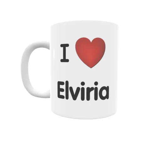 Taza - I ❤ Elviria Regalo original y funcional. Taza personalizada de tu localidad.