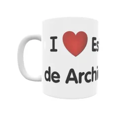 Taza - I ❤ Estación de Archidona Regalo original y funcional. Taza personalizada de tu localidad.