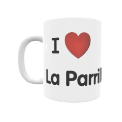 Taza - I ❤ La Parrilla Regalo original y funcional. Taza personalizada de tu localidad.