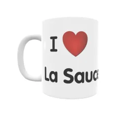 Taza - I ❤ La Sauceda Regalo original y funcional. Taza personalizada de tu localidad.