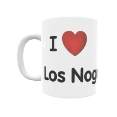 Taza - I ❤ Los Nogales Regalo original y funcional. Taza personalizada de tu localidad.