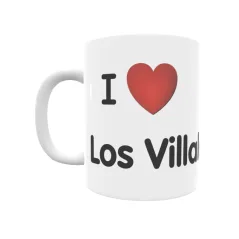 Taza - I ❤ Los Villalones Regalo original y funcional. Taza personalizada de tu localidad.