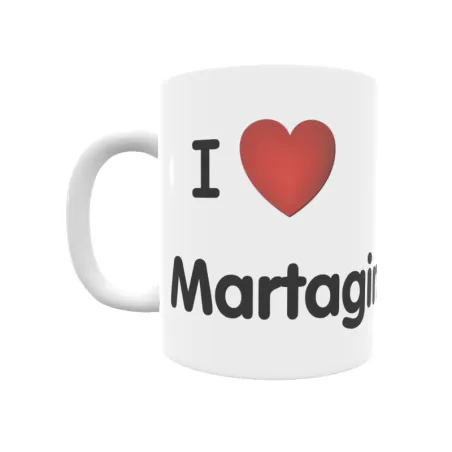 Taza - I ❤ Martagina Regalo original y funcional. Taza personalizada de tu localidad.