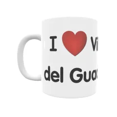 Taza - I ❤ Villafranco del Guadalhorce Regalo original y funcional. Taza personalizada de tu localidad.