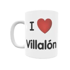 Taza - I ❤ Villalón Regalo original y funcional. Taza personalizada de tu localidad.