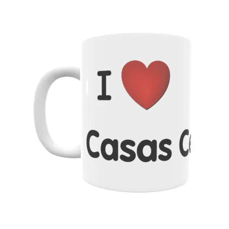 Taza - I ❤ Casas Cerros Regalo original y funcional. Taza personalizada de tu localidad.