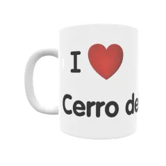 Taza - I ❤ Cerro del Alcor Regalo original y funcional. Taza personalizada de tu localidad.