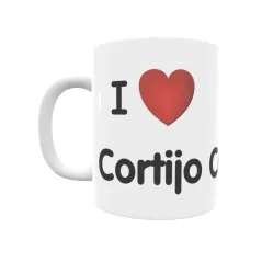 Taza - I ❤ Cortijo Corbones Regalo original y funcional. Taza personalizada de tu localidad.