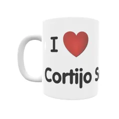 Taza - I ❤ Cortijo Serón Regalo original y funcional. Taza personalizada de tu localidad.