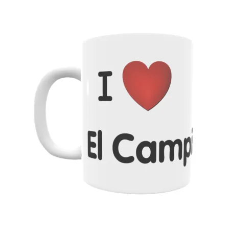 Taza - I ❤ El Campillo Regalo original y funcional. Taza personalizada de tu localidad.