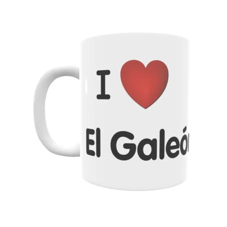 Taza - I ❤ El Galeón Regalo original y funcional. Taza personalizada de tu localidad.